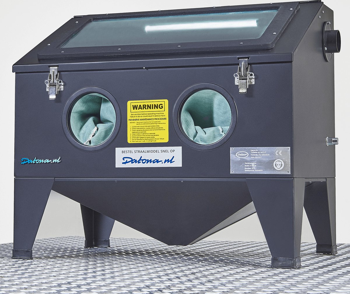 Datona® Straalcabine 175 liter - Zwart
