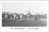 Walljar - FC Utrecht - Telstar '70 - Zwart wit poster