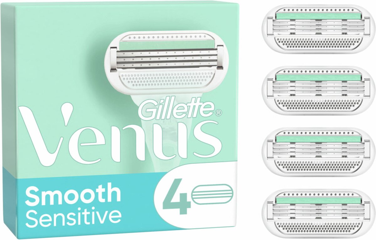 Gillette Venus Smooth Sensitive Scheermesjes - 4 Stuks