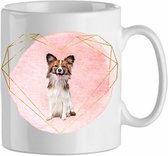 Mok Papillon 2.4| Hond| Hondenliefhebber | Cadeau| Cadeau voor hem| cadeau voor haar | Beker 31 CL