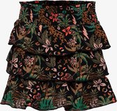 TwoDay meisjes rok met bloemenprint - Zwart - Maat 98/104