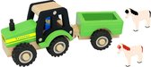 Magni speelgoed tractor met aanhangwagen en vee