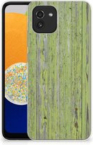 Cover Case Geschikt voor Samsung Galaxy A03 Smartphone hoesje Green Wood