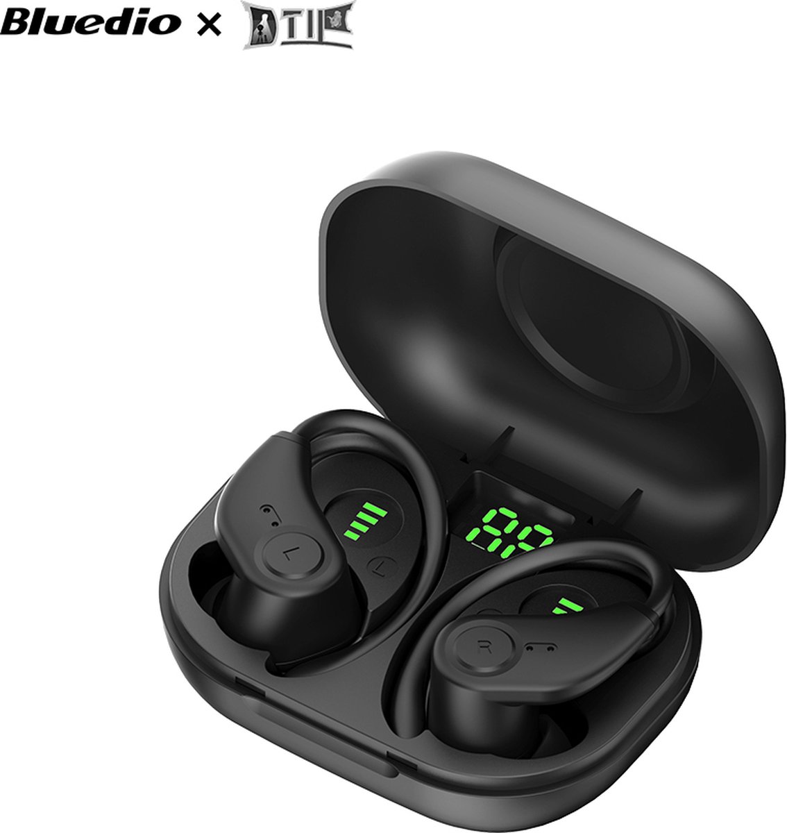 Bluedio S6 Bluetooth TWS Oortjes | In-Ear koptelefoon | Bluetooth 5.1 | Met Oorhaak | USB-C