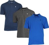 Donnay Polo 3-Pack - Sportpolo - Heren - Maat XL - Navy/Charcoal/Active (413)