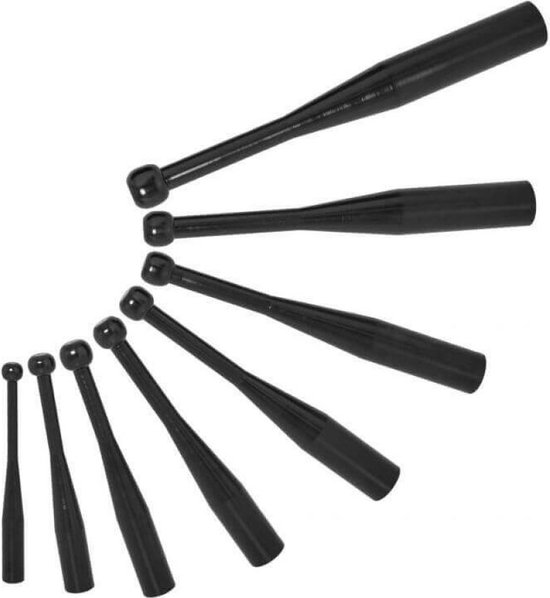 Gorilla Sports Indian Clubbells - Gietijzer - 77 kg - 8 Clubbells - 2 ...