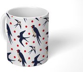 Mok - Koffiemok - Patronen - Vogel - Vleugels - Mokken - 350 ML - Beker - Koffiemokken - Theemok