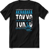 Tokyo - Akihabara | TSK Original & vintage | T-Shirt Heren - Dames | Blauw | Perfect Cadeau Shirt | Grappige Spreuken - Zinnen - Teksten | Maat XXL