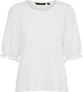 Vero Moda T-shirt Vmpam Ss Top Jrs 10265422 Snow White Dames Maat - XS