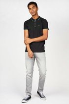 Gabbiano Poloshirt Polo Met Ruitenstructuur En Ritssluiting 232543  Black 201 Mannen Maat - 3XL