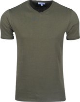 Consenso - Heren T-Shirt -V-hals - Groen