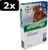 2x - ADVANTAGE HOND 400>25KG 4PIP