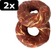 2x MARBLED BEEF CHEW RING 10CM