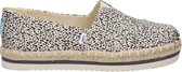 Toms Alpargate Platform Rope dames espadrille - Wit zwart - Maat 38,5