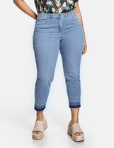 SAMOON Dames 7/8-Betty jeans met rafelige zomen