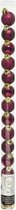 14x stuks mini kunststof kerstballen framboos roze (magnolia) 3 cm - glans/mat/glitter - Kerstboomversiering