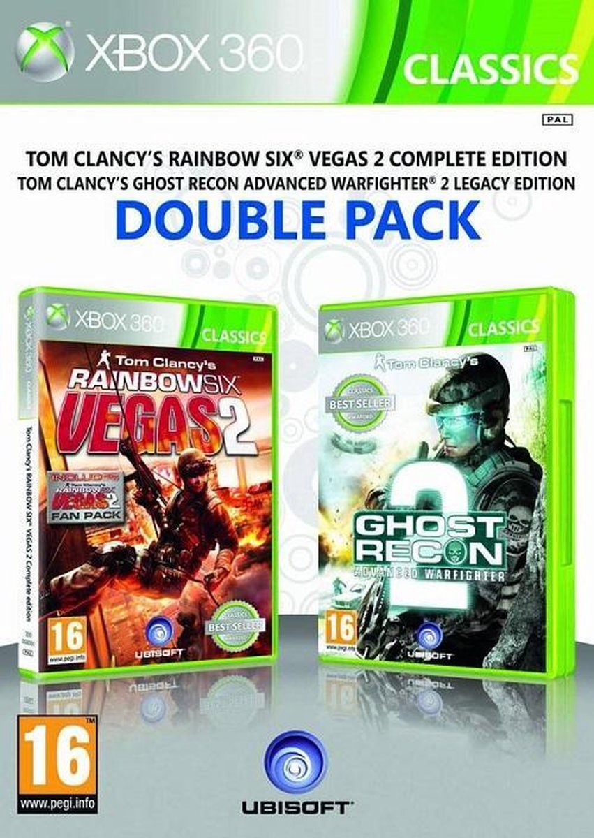 Ubisoft Rainbow Six: Vegas 2 + Ghost Recon: Advanced Warfighter 2 (Xbox 360)  Standard... | bol.com