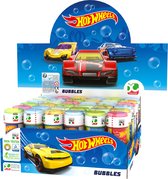 6x Hot Wheels race autos bellenblaas flesjes met spelletje 60 ml voor kinderen - Uitdeelspeelgoed - Grabbelton speelgoed