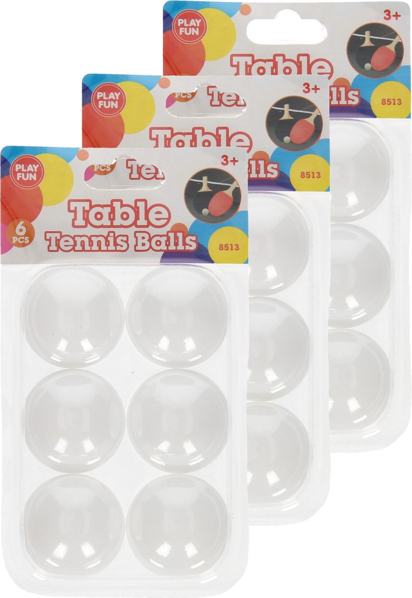 Tafeltennisballetjes - 40 mm/4 cm - 18x balletjes - tafeltennissen - pingpong balletjes