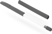 Peachy Silicone Antislip Grip voor Apple Pencil 4 delige extra Bescherming - Grijs