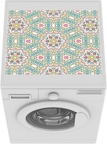 Wasmachine beschermer mat - Mandala - Bloemen - Pastel - Bohemian - Design - Breedte 55 cm x hoogte 45 cm