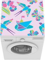 Wasmachine beschermer mat - Mozaïek - Origami - Patronen - Breedte 60 cm x hoogte 60 cm