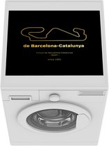 Wasmachine beschermer mat - Formule 1 - Circuit - Barcelona - Breedte 55 cm x hoogte 45 cm - Cadeau voor man