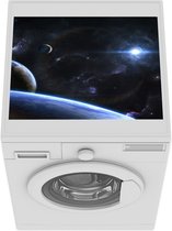 Wasmachine beschermer mat - Planeten met een ster - Breedte 55 cm x hoogte 45 cm