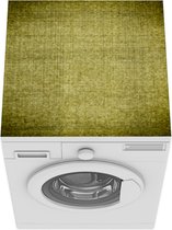 Wasmachine beschermer mat - Olijfgroene achtergrond - Breedte 60 cm x hoogte 60 cm