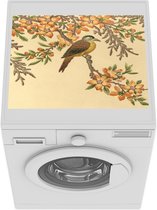 Wasmachine beschermer mat - Vogel in de boom - Breedte 55 cm x hoogte 45 cm