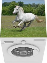 Wasmachine beschermer mat - Paarden - Natuur - Wit - Breedte 60 cm x hoogte 60 cm