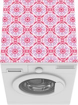 Wasmachine beschermer - Wasmachine mat - Bloemen - Tegels - Design - Vintage - 60x60 cm - Droger beschermer