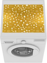 Wasmachine beschermer - Wasmachine mat - Kerst - Goud - Patronen - 55x45 cm - Droger beschermer