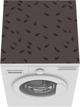 Wasmachine beschermer - Wasmachine mat - Patronen - Blad - Bruin - 60x60 cm - Droger beschermer