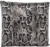 kussen Nyoka 45 x 45 cm textiel beige/zwart