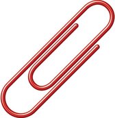 paperclips 26 mm staal rood 100 stuks