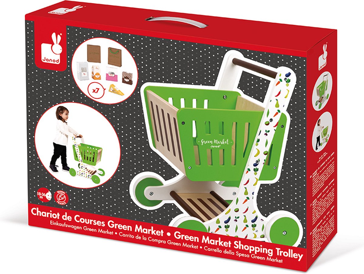 Chariot de Courses Green Market - Jouet d'imitation