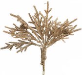 versiering coniferen 17 x 30 cm bruin