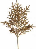 versiering coniferen 22 x 53 cm goud