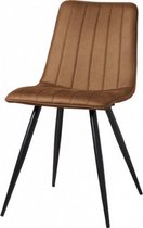 stoel Jamy 53 x 86 cm microfiber bruin