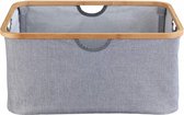 wasmand Bahari vouwbaar 50 liter 54 x 36 cm bamboe grijs