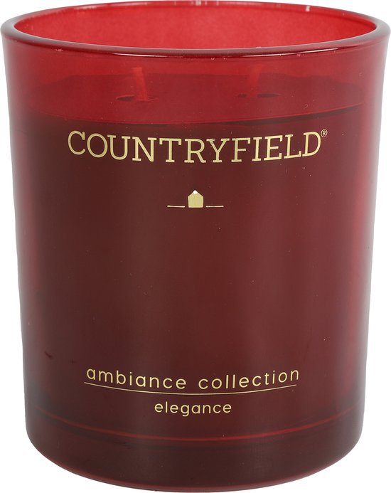 Countryfield - Elegance Geurkaars rood 10,5cm