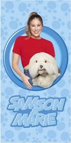 strandlaken Samson & Marie 75 x 150 cm katoen blauw