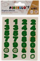cijferstickers papier groen 280 stickers