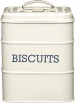 koekblik Living Nostalgia 19 cm tin crÃ¨me