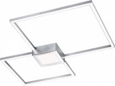 plafondlamp Hydra 65 cm staal zilver/wit