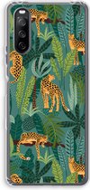 Case Company® - Sony Xperia 10 III hoesje - Luipaard 2 - Soft Cover Telefoonhoesje - Bescherming aan alle Kanten en Schermrand