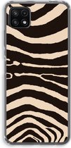 Case Company® - Samsung Galaxy A22 5G hoesje - Arizona Zebra - Soft Cover Telefoonhoesje - Bescherming aan alle Kanten en Schermrand