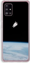 Case Company® - Samsung Galaxy A51 5G hoesje - Alone in Space - Soft Cover Telefoonhoesje - Bescherming aan alle Kanten en Schermrand