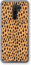 Case Company® - Xiaomi Redmi 9 hoesje - Panter - Soft Cover Telefoonhoesje - Bescherming aan alle Kanten en Schermrand